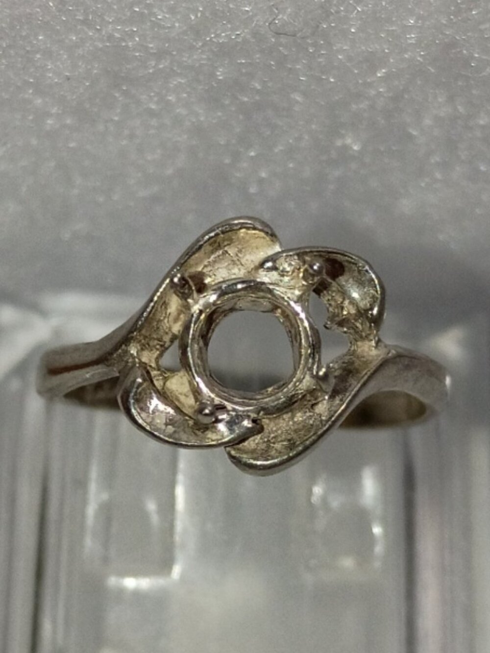 Set of 3 Solid Sterling Silver 6mm Round Ring Castings - Picture 3 of 10